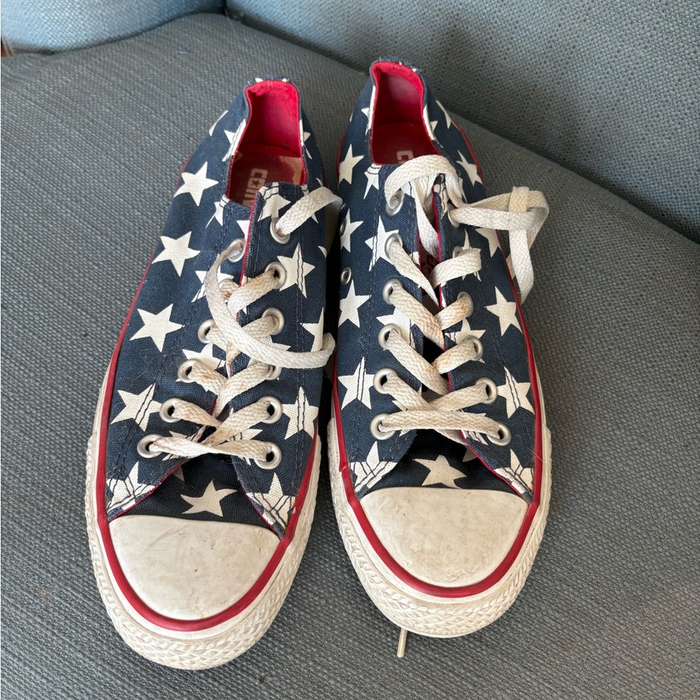 Converse Starry Navy and White Sneakers